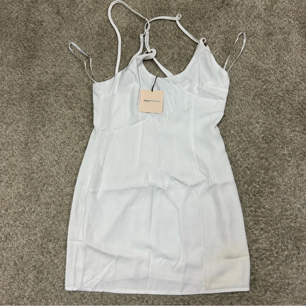 Superdown Mini Dress Women’s Small White New with Defects‎ Flaw